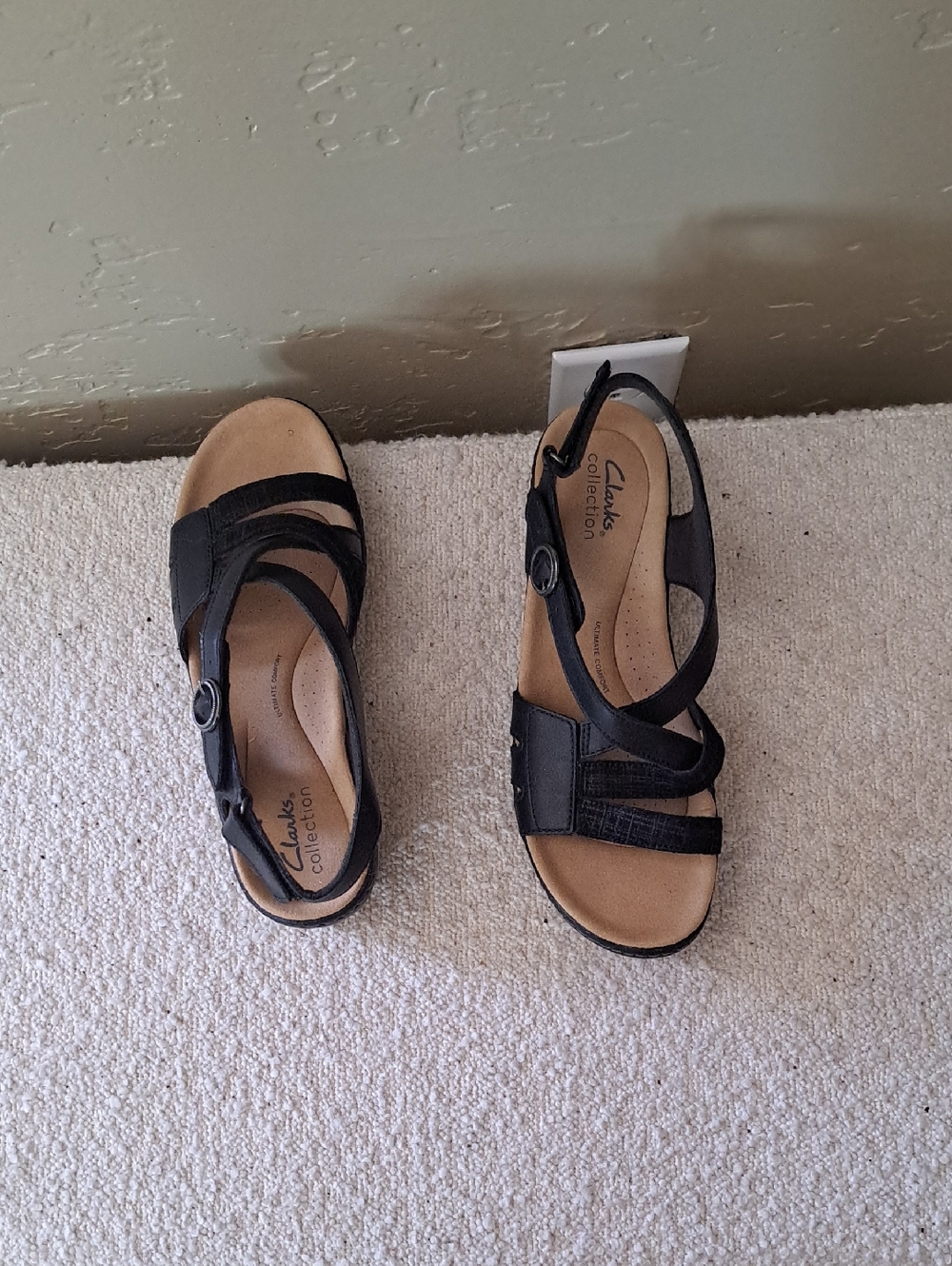 Clarks Black Women's CC Merliah Boni Slingback Sandals 8M